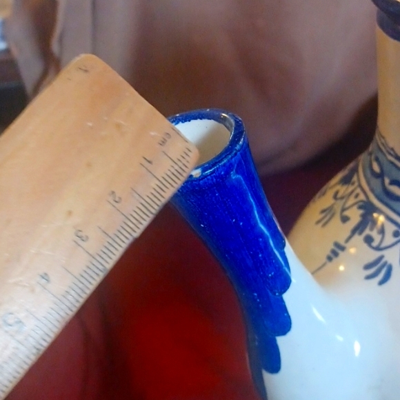 Beautiful Vintage 15 pc cobalt blue and white teapot set - Picture 9 of 11